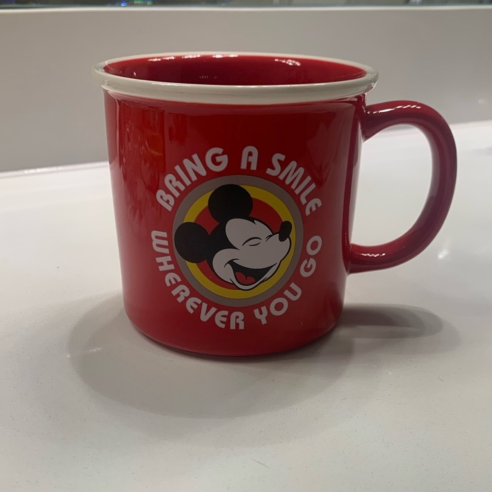 Disney Red Mickey Mouse Mug Cup